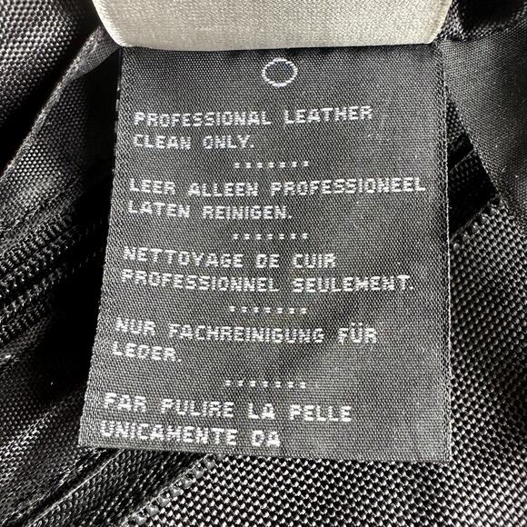 Harley Davidson Women Leather Crossbody Clutch Purse Bag Black Biker Beaded Trim - Picture 6 of 7